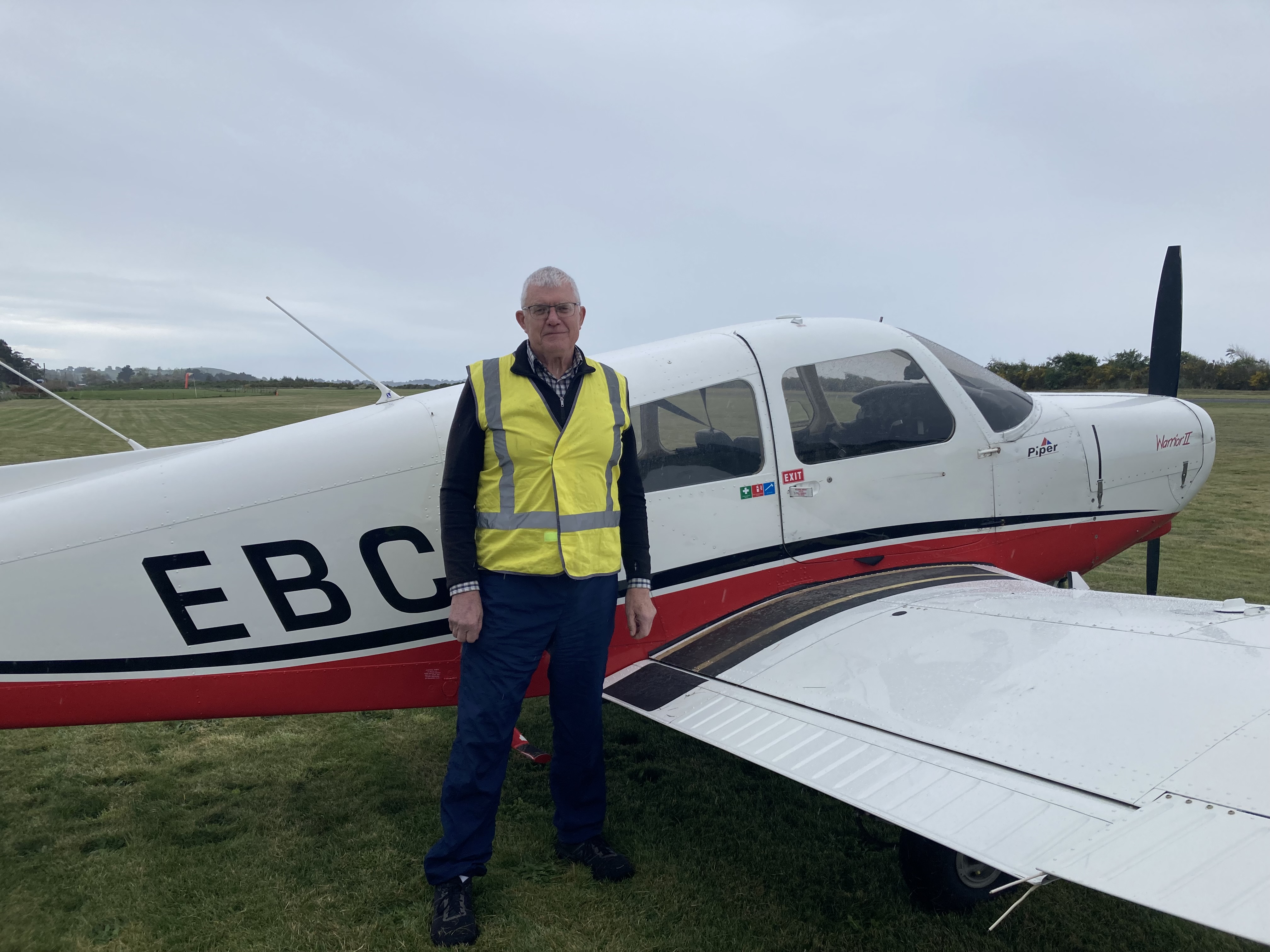 Graeme with his plane